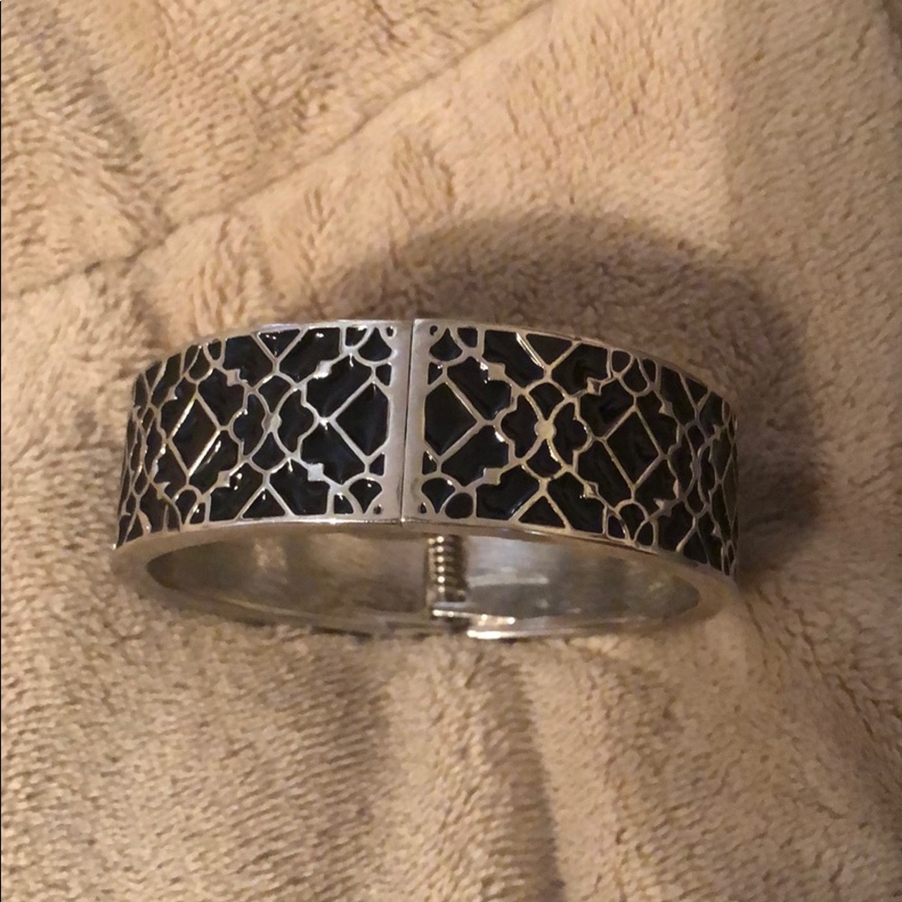 Black and silver magnetic bracelet